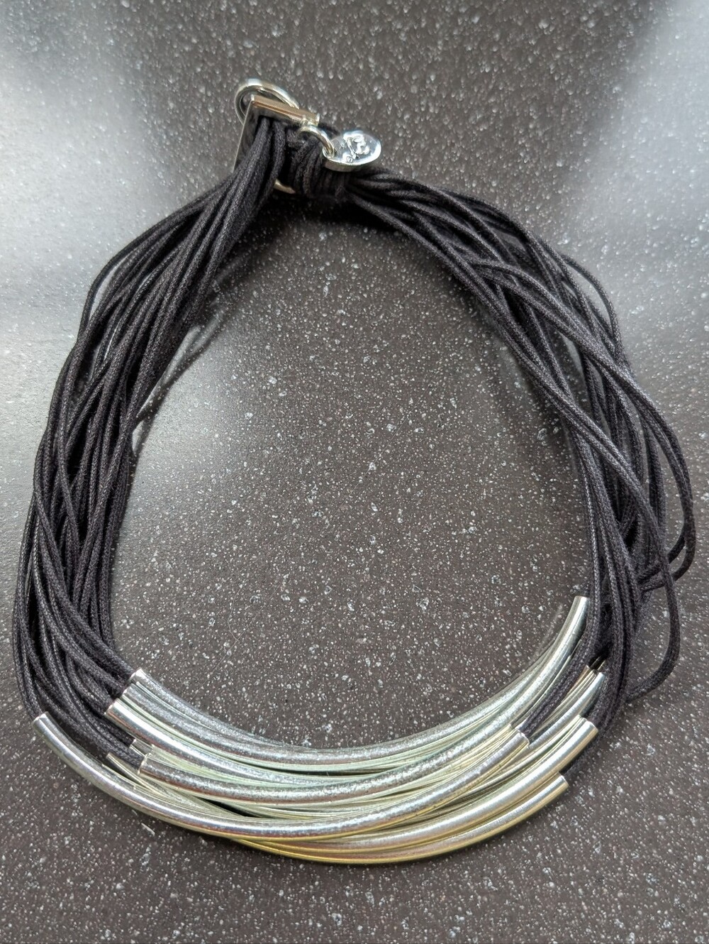 GILLIAN JULIUS metal tube necklace choker
